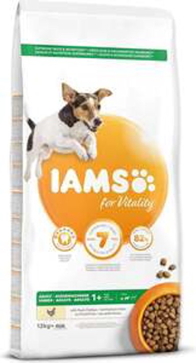 IAMS Hrana za pse Dog Adult Small & Medium Breed 12 kg, piletina