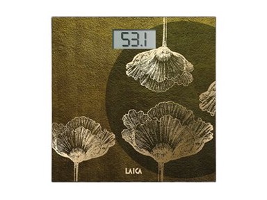 LAICA Osobna vaga PS1078 Z, digitalna, 180 kg, staklo, zlatna