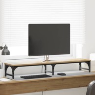 Stalak za monitor, 105×23×15.5 cm, konstruirano drvo, umjetnički hrast