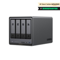 UGREEN NAS poslužitelj DXP4800 Plus, za 4 + 2 diska, Intel 8505, 8 GB DDR5, 1 × 2,5 GbE, 1 × 10 GbE