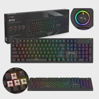 SAVIO Mehanička tipkovnica Styx, Outemu Brown, RGB, Hot Swap