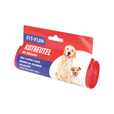 FIT+FUN Vrećice za izmet s ručkom, 1 rola, 50 komada