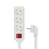 NEDIS Produžna utičnica tip f CEE 7 7 3 kraka 5 m 3680 W 16 A bočni kontakti 230 V AC 50 60 Hz H05VV f 3G1 5 mm² prekidač, bijela