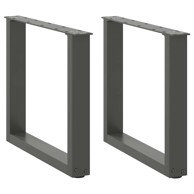 Noge stolića za kavu U-oblika 2 kom antracit 50x(42-43)cm čelik