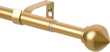 Karniša za zavjese teleskopska 76–200 cm, metal, Ø19 mm, zlatna