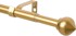 Karniša za zavjese teleskopska 76–200 cm, metal, Ø19 mm, zlatna
