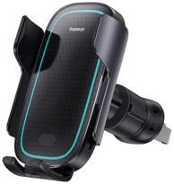 BASEUS Auto držač za mobitel Milky Way Pro BS-CM023 Qi 15W, crni 
