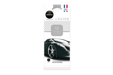 AROMA CAR Osvježivač zraka za auto PRESTIGE CARD SILVER