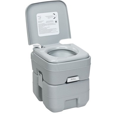 NORTHIX Prijenosni kamperski WC 20 L, sivi
