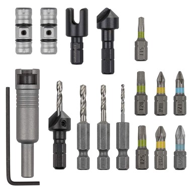 WOLFCRAFT Komplet Flipbit nastavaka 16-dijelni W3086