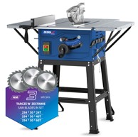 Stolna kružna pila za drvo, 2000 W + 254 mm + 3 lista