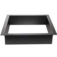 VEVOR Prsten za vatru 91,4 x 91,4 x 24,9 cm, crni