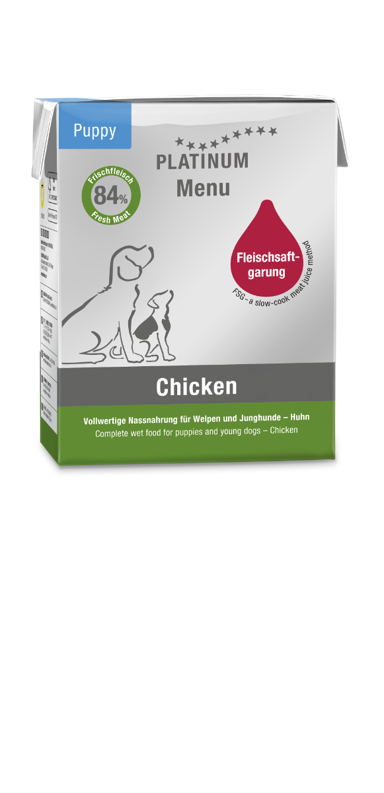 PLATINUM Menu Puppy piletina, 375 g, tetra-pak