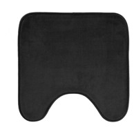 DOUCEUR D'INTÉRIEUR Crna kupaonska prostirka za WC 45x45 cm Vitamine