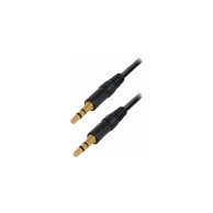 TRANSMEDIA Jack stereo audio slim kabel 3,5mm, 0.3m, pozlaćeni priključci