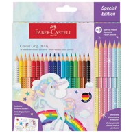 FABER-CASTELL Boja 201543 drvena grip 2001 sparkle pastel set