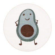 FD Mentol zeleni/boje slonovače dječji tepih ø100 cm Avocado Mint 