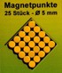 Jednobojni markeri/magneti za karte. Žuti. 25 komada.
