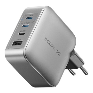ECOFLOW Punjač Rapid Pro, 140W, 3×USB-C + 1×USB-A, GaN
