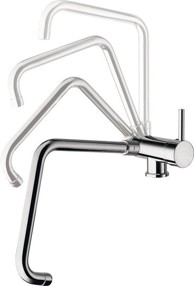 SAPHO Kuhinjska miješalica RHAPSODY, sklopiva, za ugradnju ispod prozora, krom