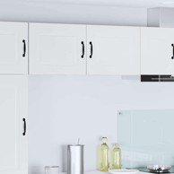 Zidni kuhinjski ormarić s policom, visoki sjaj, bijeli