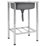 Sudoper za kampiranje s jednom kadicom od nehrđajućeg čelika