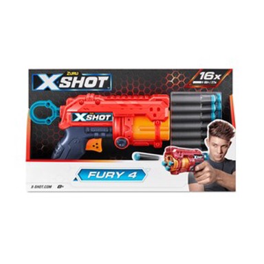 X-SHOT Puška sa spužvastim mecima Fury 4