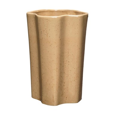 HÜBSCH Vaza bež keramička, visina 30 cm Sapo