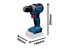 BOSCH Professional Akumulatorska bušilica-odvijač GSR 18V-52 Solo
