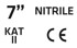 VERTO Vrtne rukavice, nitrilni premaz, cvjetni uzorak, veličina 7