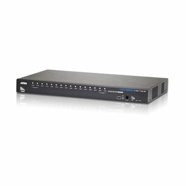 ATEN KVM preklopnik u stalku 16x1 HDMI USB AUDIO, model CS17916, crni