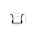 Aluminijski profil ugradbeni 2, 15.3mm x 17.1mm, 2m