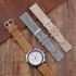 BStrap Suede Leather remen za Garmin Venu 2S, brown