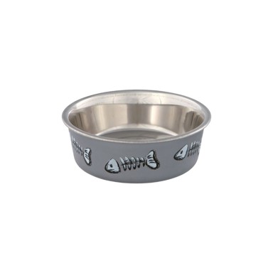 TRIXIE Posuda metalna presvučena plastikom za mačke 0,25 l