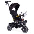 ECOTOYS Tricikl 2u1 360°, sa svjetlom i zvučnim efektima, crni