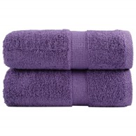 Premium ručnici za pranje Solund, set od 2, 30 × 30 cm, 600 g/m², ljubičasti
