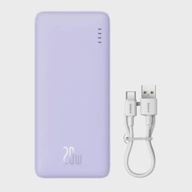 BASEUS Powerbank prijenosni punjač AIRPOW, 20000mAh, 20W, ljubičasti