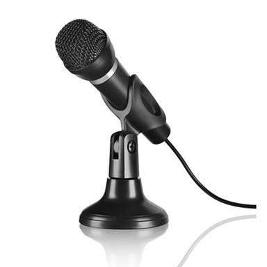 SPEED-LINK Mikrofon Capo, crni, stolni i ručni sistem