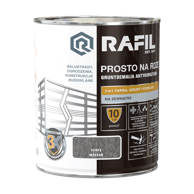 ŚNIEŻKA RAFIL Straight to Rust Boja s efektom čekića, siva, 0,75 l