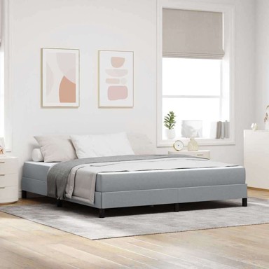 Boxspring krevet, 180x200 cm, sivi