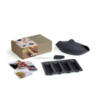 LÉKUÉ Silikonski kalupi za pečenje Essential za bagete/kruh, set 3 kom