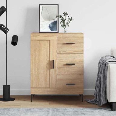 Komoda od konstruiranog drva, 69,5 x 34 x 90 cm, sonoma hrast