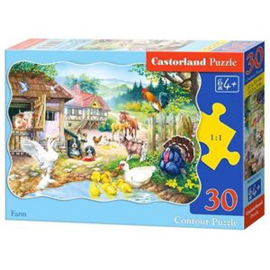 CASTORLAND Puzzle Život na farmi, 30 kom