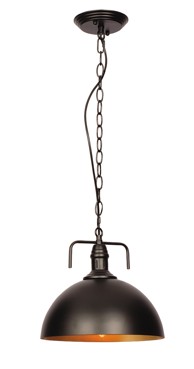 Visilica LOFT112, crna/zlatna