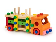 ECOTOYS Drvene kocke, kamion, 56 komada