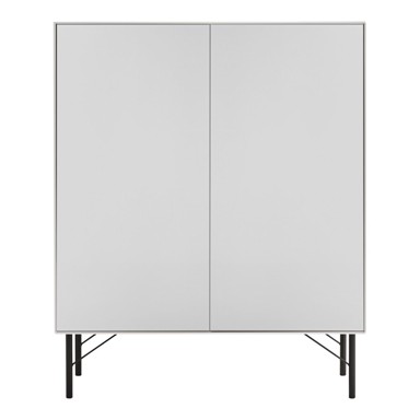 HAMMEL FURNITURE Bijelo-crna visoka komoda 91x111 cm