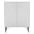 HAMMEL FURNITURE Bijelo-crna visoka komoda 91x111 cm
