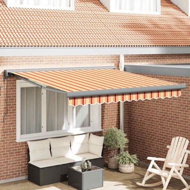 Tenda na uvlačenje 3,5 x 2,5 m, žuto-bijela