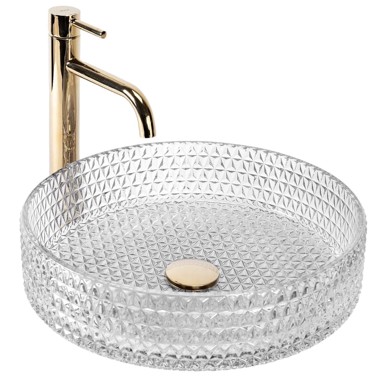 REA Umivaonik Nadgradni Cristal Transparent 39