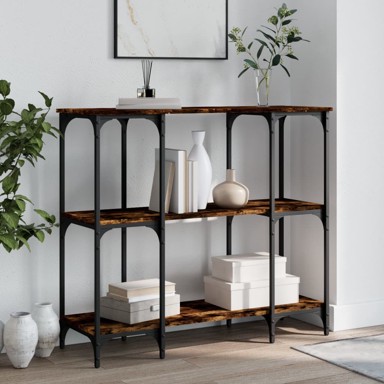Konzolni stol boja hrasta 102x35x90 cm od konstruiranog drva